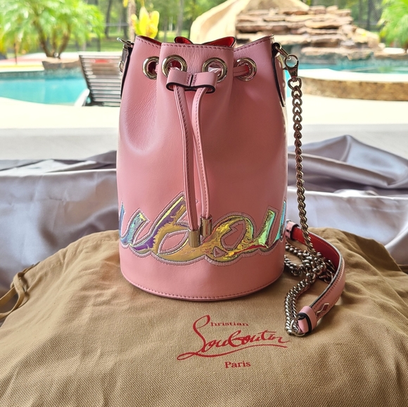 🚫SOLD! CHRISTIAN LOUBOUTIN MARIE JANE BUCKET BAG - Picture 3 of 15